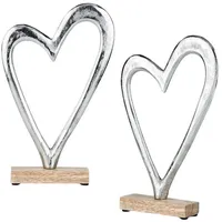 Marrakesch Orient & Mediterran Interior 2er Set Herz Dekoaufsteller