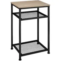 Tectake York Braun Eiche 45,5 x 36 x 75,5