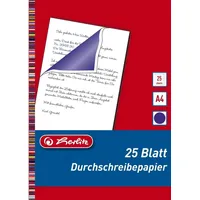 Herlitz DurchschreibepapierA4 15 Blatt blau-violett