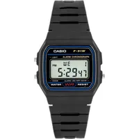Casio F-91W Collection Uni Digital Kautschuk 33 mm F-91W-1YEF
