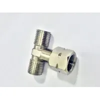 GOK T-Stück Abzweig Doppelanschluss 1/4 LH Verbinder für Gasschlauch