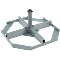 Doppler Schirmständer Metall 40 x 40 cm Silber
