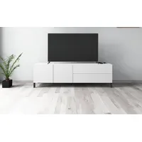 Borchardt Möbel Sophia TV-Schrank 152 cm Weiß Metall/Spanplatte