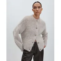 Someday Strickjacke mit Knopfleiste Modell TAMANAH Beige Melange, 38