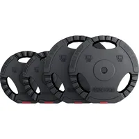 Gorilla Sports Hantelscheibenset Kunststoff Gripper 2x5 2x10 kg schwarz