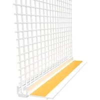DoitBau 30x 1,4m bauFIT Anputzleiste 9mm Schutzlippe & Gewebe