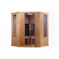 Vitalhome Sunlight 155 Ecke Infrarotkabine Infrarotstrahler Inkl. 2 Frontstrahler