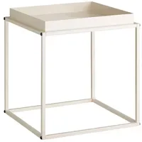 Tectake Beistelltisch Creme Metall 40 x 40 x 44