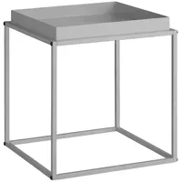 Tectake Beistelltisch Grau Metall 40 x 40 x 44