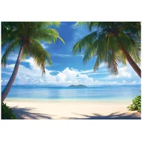 WallArena - Vlies Fototapete Strand und Meer 200x140 cm