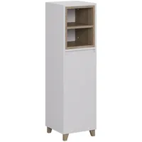 Vicco Midischrank Elnor, Weiß/eiche, 30 x 105 cm mit