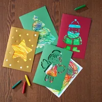 HABA Bastelset Erstes Malen Kritzelkarten Weihnachtspost