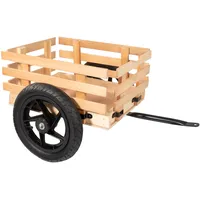 Lemodo Anhänger mit Luftreifen für Gokart, Trailer für Kinderfahrzeuge,