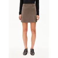 ARMEDANGELS Ausgestellter Mini-Rock aus Baumwoll-Mix Modell 'ZALAIAA', Taupe, L