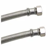 KLASEBO® Panzerschlauch DN13 1/2 Zoll Edelstahl weiß