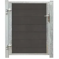 Plus Gartentor 99 x 127 cm Schiefergrau/WPC