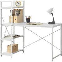 [en.casa] Schreibtisch Stavanger 120x60x122 cm Weiß