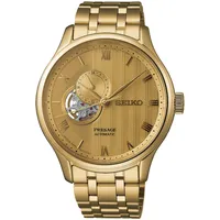 Seiko Presage Automatik Offenes Herz Japanese Garden Goldfarben