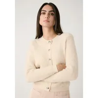 More & More Strickjacke mit Knopfleiste, sand 40