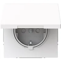 Busch-Jaeger Steckdosen-Einsatz SCHUKO® Safety+ mit Klappdeckel, Busch-art linear