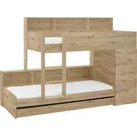 RELITA Etagenbett Sina 90 x 200 cm Eiche braun