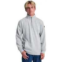 QUIKSILVER Keller Fleecepullover 1/4 Zip", grau XXL,