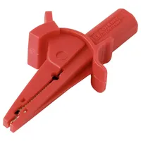 VOLTCRAFT MSK-130 rot Krokodilklemme Steckanschluss 4 mm CAT IV
