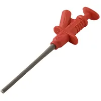 VOLTCRAFT MSK-122 rot Sicherheits-Klemmprüfspitze Steckanschluss 4 mm CAT II