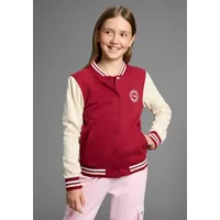 KangaROOS Sweatjacke in bordeaux/beigemeliert | Gr.: 164/170,