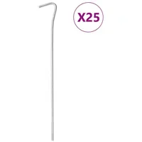 VidaXL Zeltheringe 25 Stk. 23 cm Ø4 mm Verzinkter