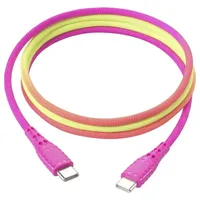 Renkforce USB-Kabel USB 2.0 USB-C® Stecker, USB-C® Stecker farbig
