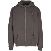Karl Kani Chest Signature Essential Zip Hoodie - grau,