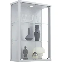 Fif Möbel Vitrine FIF MÖBEL "OPTIMA", silber, B:56cm H:82cm