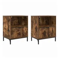 VidaXL Nachtschrank 2 pcs 49 x 36 x 61