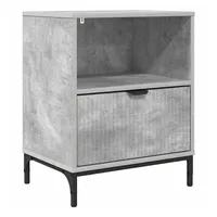 VidaXL Nachtschrank Betongrau 49 x 36 x 61 cm