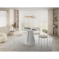 WFL GROUP Lamio Ø 100 cm weiß