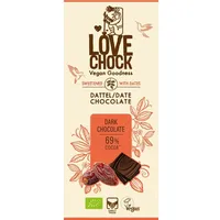 Lovechock Dattel Dunkle Schokolade 69% Tafel 70 g