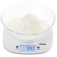 Mesko MS 3179 Weiße Küchenwaage mit Schüssel