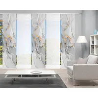 VISION S Schmidt Schiebewand Marmosa 5er-Set Polyester Grau
