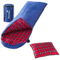 Skandika Deckenschlafsack Luxus-Qualität, Baumwolle/Flanell Innenfutter, bis -20°C, - 220