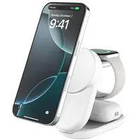 Belkin UltraCharge faltbare magnetische 3-in-1-Ladestation mit Qi2 25W weiß,