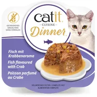 Catit Fisch Dinner mit Krabbengeschmack & Kürbis 80 g