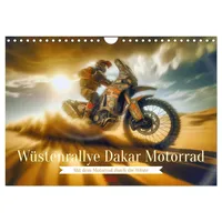 Calvendo Wüstenrallye Dakar Motorrad (Wandkalender 2026 DIN A4 quer),
