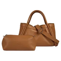 Cluty Handtasche 2 in 1 Damen, 101120 cognac |