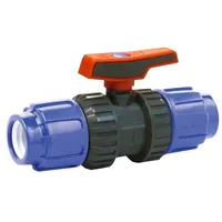 CEPEX PE Rohr Verschraubung, Kugelhahn 32mm, Klemmfitting, Trinkwasser