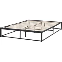 Beliani Bett mit Lattenrost Metall Viry 140 x 200