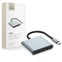 TECH-PROTECT HB08 4in1 USB-C + USB2.0 2 x HDMI