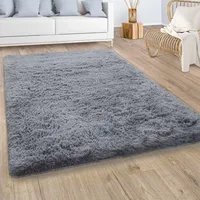 Paco Home Hochflor Teppich Wohnzimmer Fellteppich Kunstfell Shaggy Flauschig
