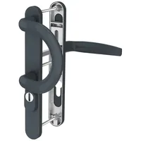 MS Beschläge Schmalrahmengarnitur 92mm Anthrazit Kernziehschutz PZ Bügelgriff/Drücker 87-102mm)