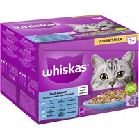 Whiskas 1+ Fisch Auswahl in Gelee 24 x 85